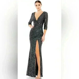 Ieena Mac Duggal #42015 graphite black sz 10
